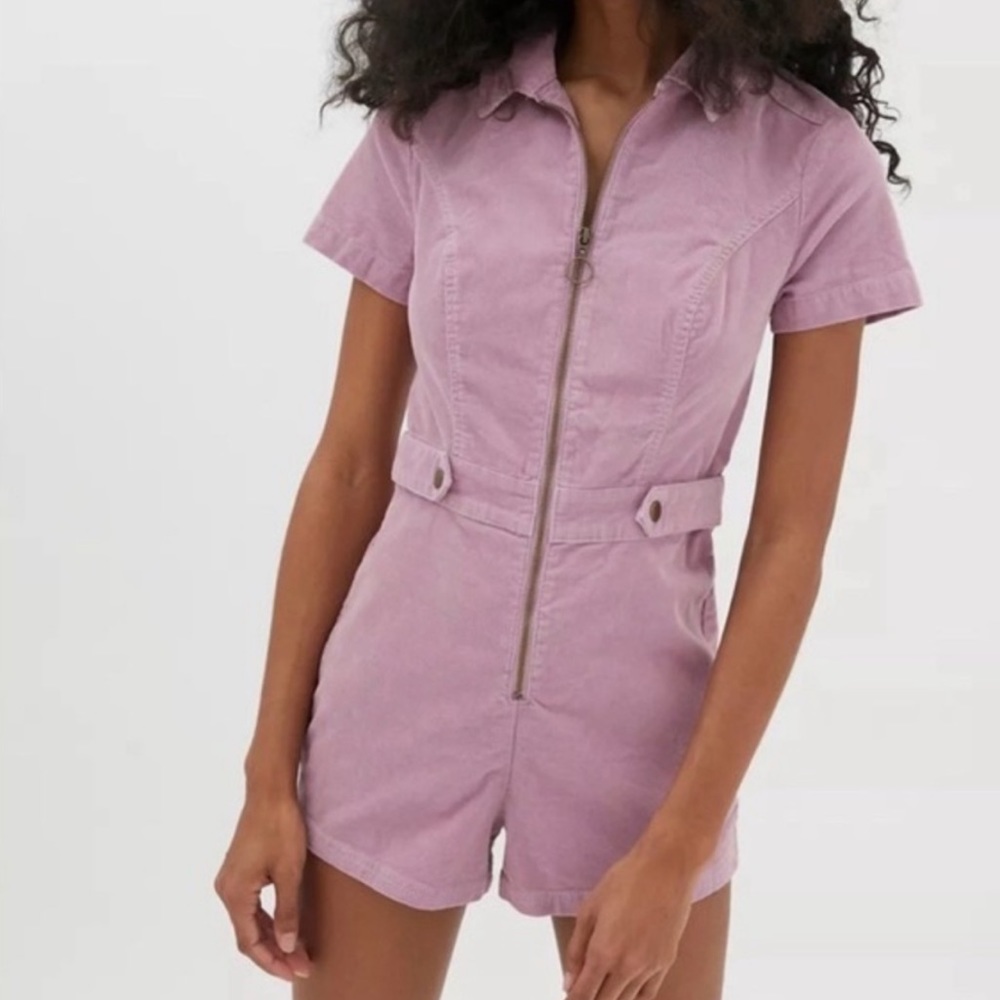 Urban Outfitters Corduroy Romper/Jumpsuit with zip front closure Size L